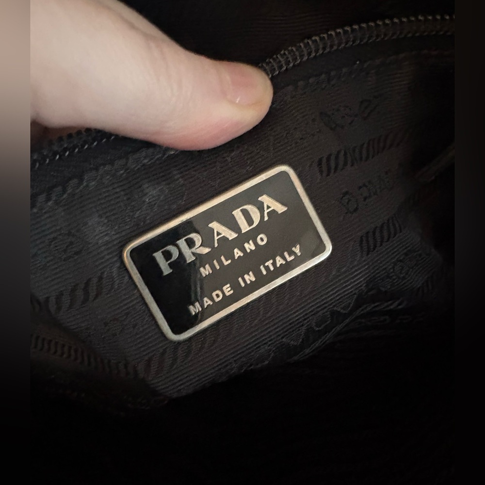 Prada Y2K Black Nylon Chain Strap Tote Bag - Picture 10 of 10